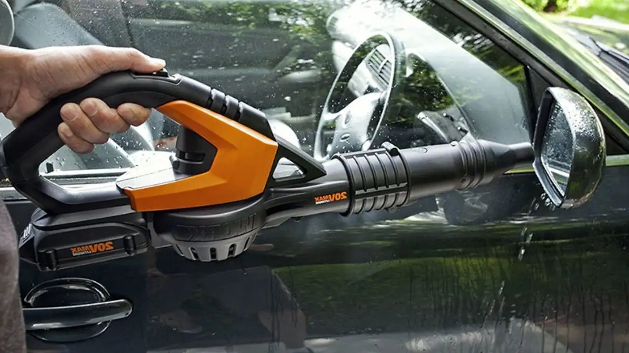 Why should you use a leaf blower to dry your car